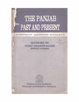 The Punjab Past and Present Vol XXXV Part I & II 